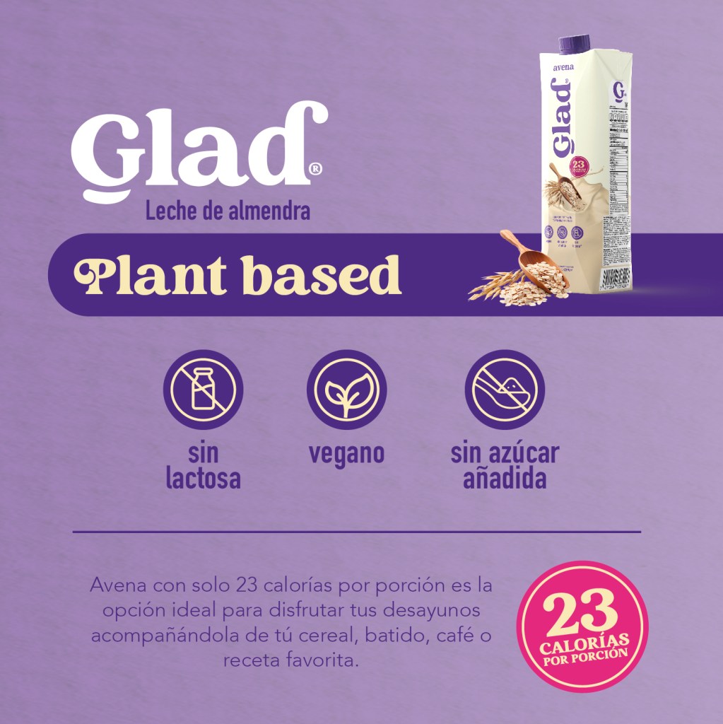 Glad Plant Based Avena - Bebida Alternativa de Avena