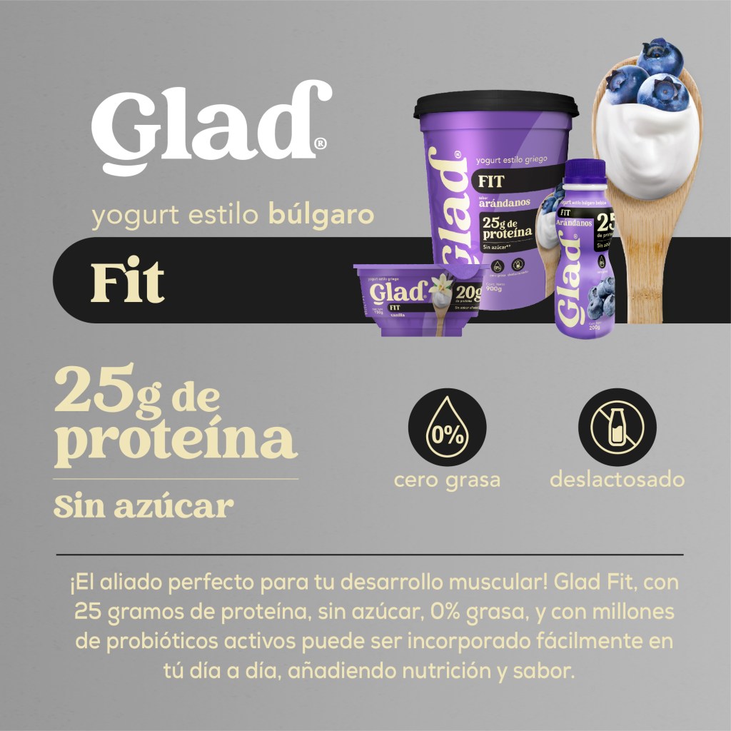 Glad Fit 900 Gr - Yogurt estilo griego FIT