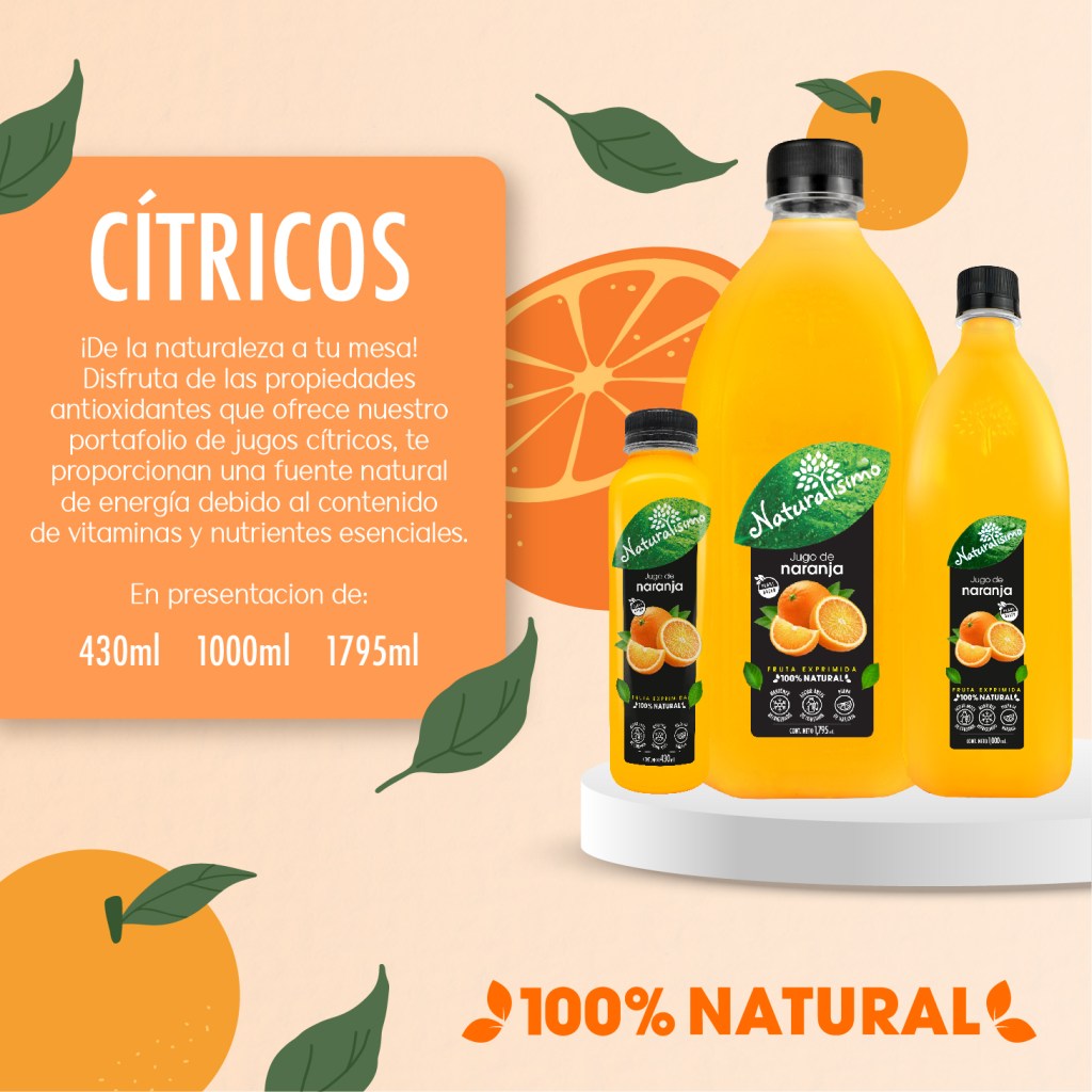 Naturalísimo Naranja Con Pulpa