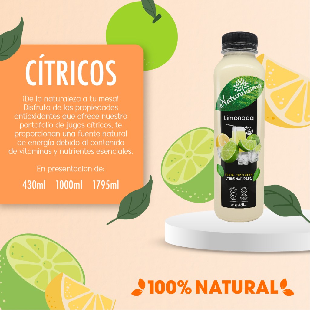 Naturalísimo Limonada 430 ml (4-Pack)